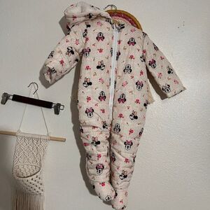 Minnie Mouse hooded winter outfit